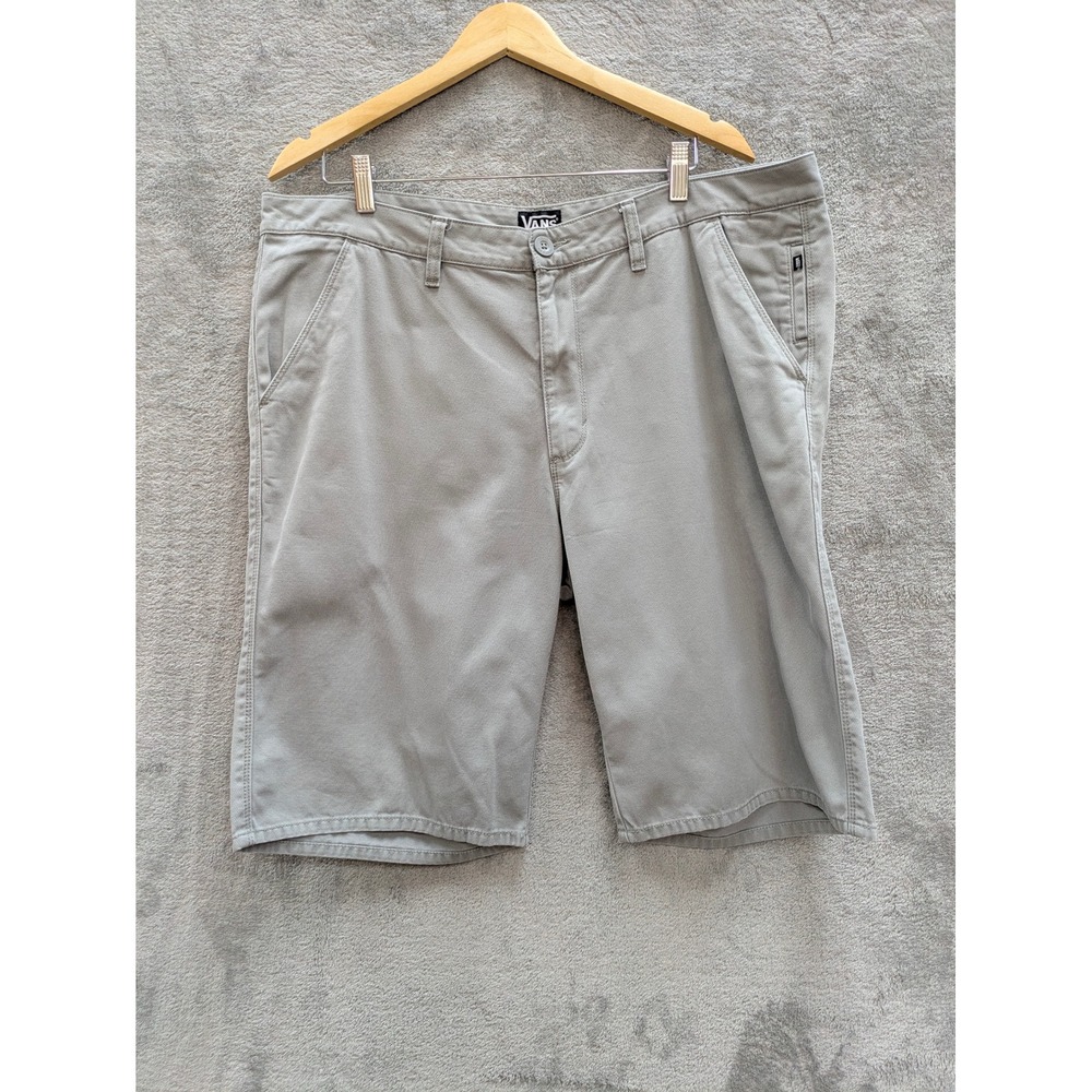 Skater Chino Shorts Mens 38 Vans Grey Cotton Twill Casual Walking